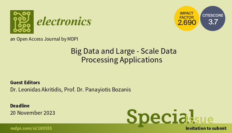 Special Issue Big Data and Large-Scale Data Processing Applications